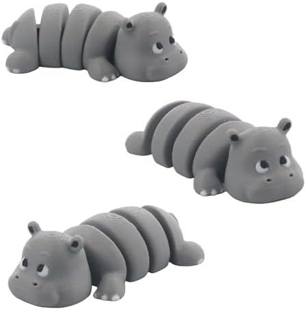 EMM-MaMaLike 3D Printed Poseable Hippopotamus Statue