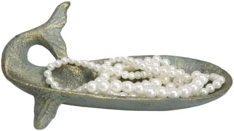 Ebros Gift Cast Iron Whale Soap Dish Tray