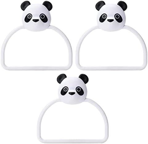 Holibanna 3pcs Wall Mounted Towel Rack with Cartoon Design