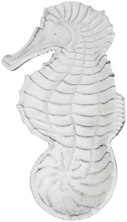 Ebros Gift Cast Iron Seahorse Soap Dish Tray 1