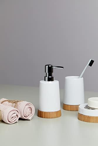 Wenko 17675100 Bamboo Ceramic Toothbrush Holder 1