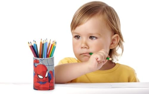 Jay Franco Marvel Spiderman 2 Piece Set - Red Blue Soap Dispenser Tumbler