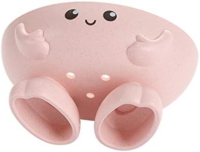 Eco-Friendly Plant Fibre Soap Dish with Smiling Face