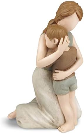 Mother and Son Figurines Statues Ivory
