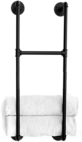 SERENITA Industrial Towel Rack with 7 Hooks