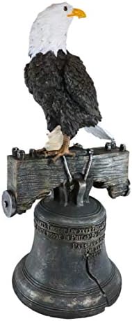 Ebros Gift 20 Tall Liberty Bell Eagle Home Decor Statue