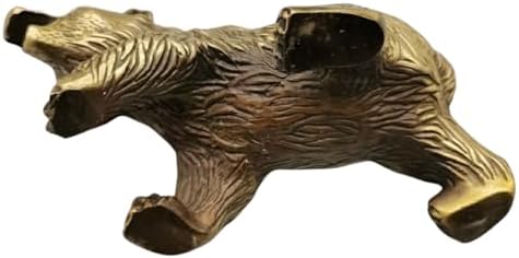 YouFine Bronze Roaring Bear Sculpture 7 Inch Handmade