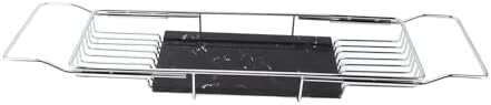 Fafeicy Metal Marble Bathtub Rack with Anti-Slip Design