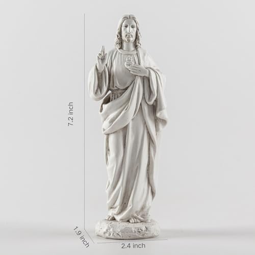 DevotedWalls 7 Inch Sacred Heart Jesus Statue