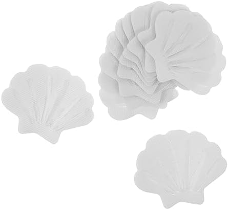 VOSAREA 12Pcs Shell Shape Safety Decals for Bathroom