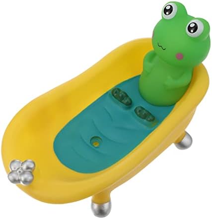 FONDOTIN 1Pc Cartoon Frog Soap Dish with Drain