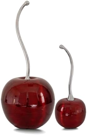 Modern Day Accents 4114 Iridescent Red Cherry Sculpture 21 H
