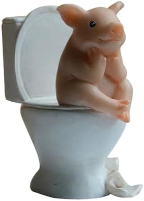 Creative Pig Statue Home Decor Figurine for Living Room