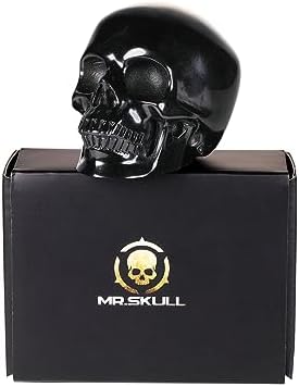 MRSKULL 25 Inch Halloween Crystal Skull Statue