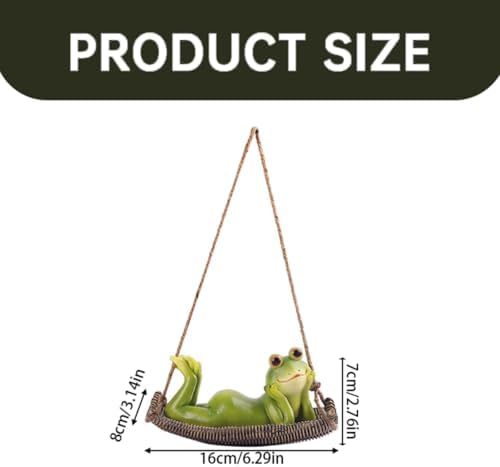 Funny Hanging Frog Statue for Home Decor