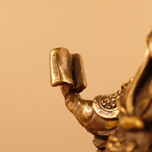 Guan Yu Brass Statue Feng Shui Decor 393551IN