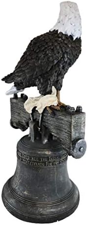 Ebros Gift 20 Tall Liberty Bell Eagle Home Decor Statue