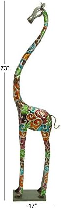 Deco 79 Metal Giraffe Decorative Statue