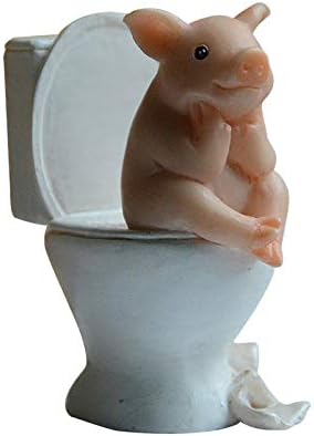 Creative Pig Statue Home Decor Figurine for Living Room