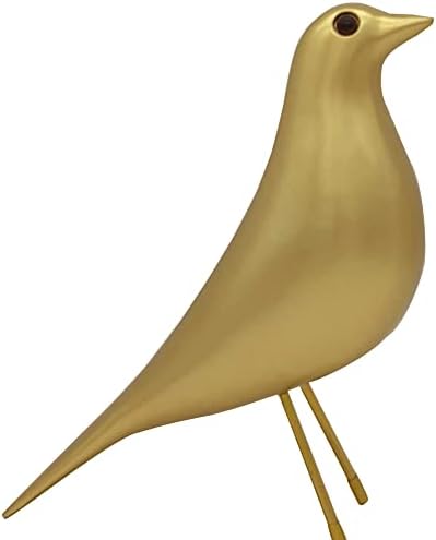 Mid Century Style Desk Bird Ornament in Gold