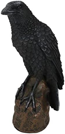 Ebros Gift 6 Inch Gothic Raven Figurine Sculpture