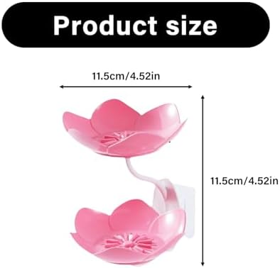XISAOK Strong Adhesive Lotuses Design Soap Dish 1