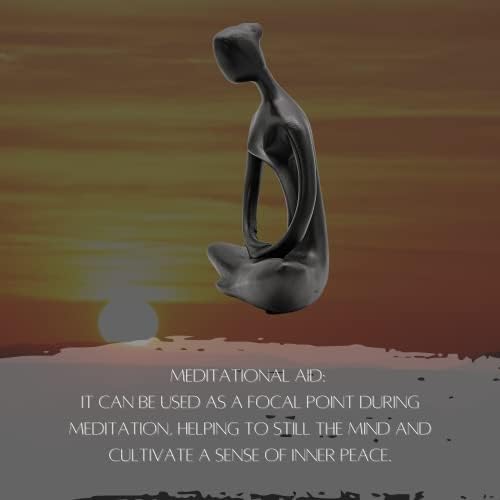 Bellaa 8-Inch Buddha Statue Zen Meditation Decor