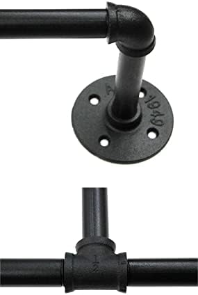 SERENITA Industrial Towel Rack with 7 Hooks