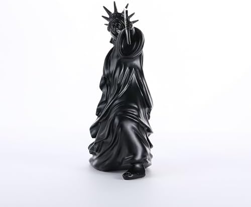 Creative Art Flame Girl Statue Home Decoration Black