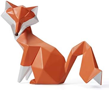 HAUCOZE Geometric Fox Figurine 80 Inch Decor Statue
