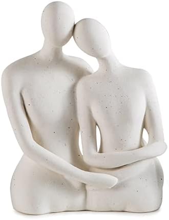 Modern Couple Figurines - Abstract Love Sculpture for Home Decor