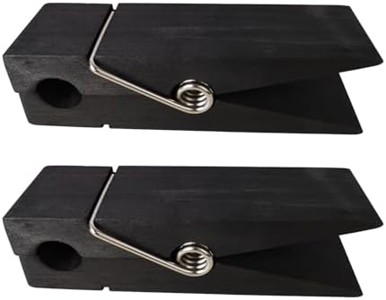 Wood Towel Hooks for Bathroom Black S