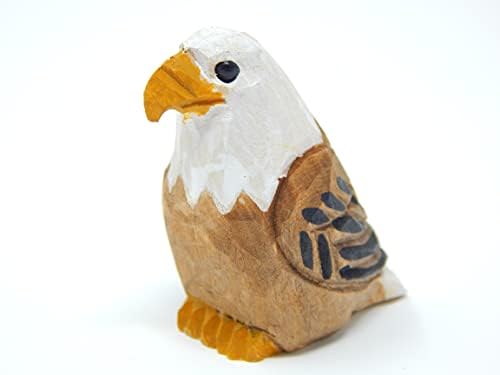 Selsela Hand-Carved Bald Eagle Miniature Statue