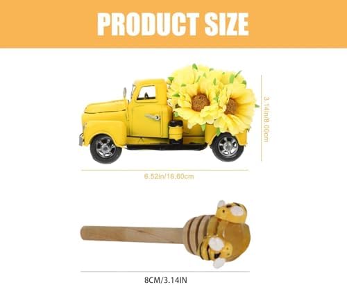 Truck Sunflower Decor Sculptures Home Decor