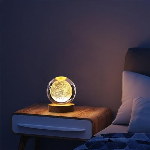 Nudsfuii Solar System Crystal Ball Sculpture Home Decor