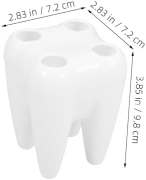 Tooth-Shaped Brush Holder for Kids Ventilated Sturdy