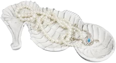 Ebros Gift Cast Iron Seahorse Soap Dish Tray 1