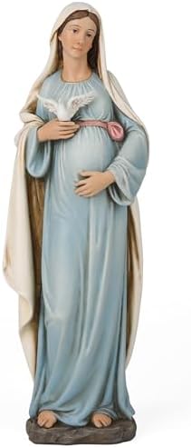 BC Catholic Pregnant Mary Statue 84 Inch Hand Painted