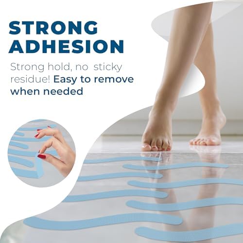 Homergy Anti-Slip Shower Stickers 24 PCS Blue