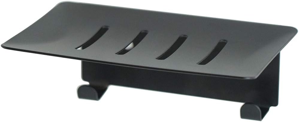 YISMAN Soap Holder Wall Mounted Shower Dish Black 1