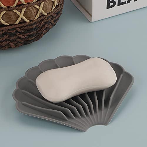 ReignSword 6 Pcs Silicone Soap Dishes with Drain