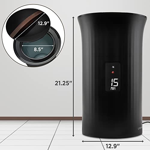 Live Fine Towel Warmer with LED Timer and Auto Shut-Off