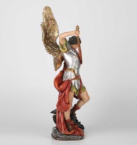 BC Catholic St Michael Statue 17 Inch Religious Decor