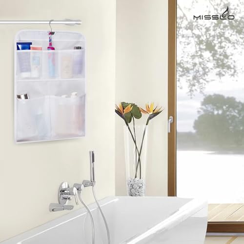 MISSLO Shower Caddy 5 Pockets Hanging Organizer