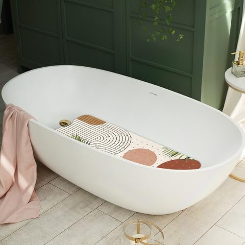 Boho Style Non Slip Bathtub Mat with Suction Cups