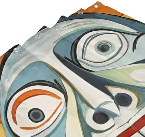 Laughing Boy Shower Curtain Set with 12 Hooks 72x72in 1