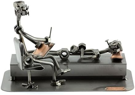 Psychologist Steel Sculpture Nuts and Bolts Figurine