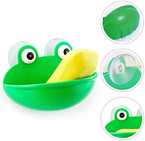 Wall Mounted Soap Dish with Drain Hole and Suction Cup