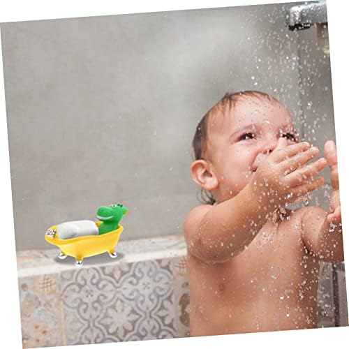 Veemoon Dinosaur Soap Dish - Cute Animal Sponge Holder for Bath and Kitchen