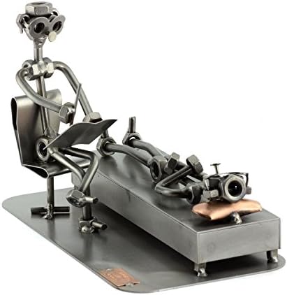 Psychologist Steel Sculpture Nuts and Bolts Figurine